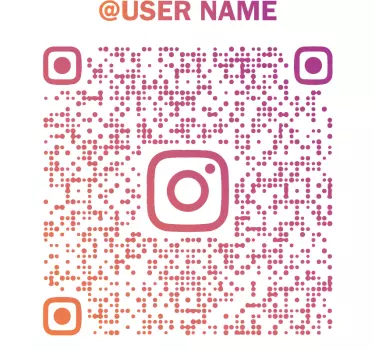 Instagram QR-koodi t-paita - Tenstickers