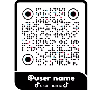 Tiktok QR-koodi t-paita - Tenstickers