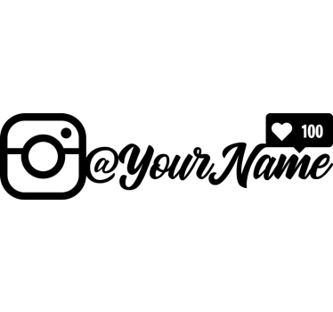 Instagram tykkää t-paita nimellä - Tenstickers