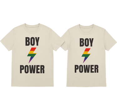 Lgbt poikien voima t-paita - Tenstickers