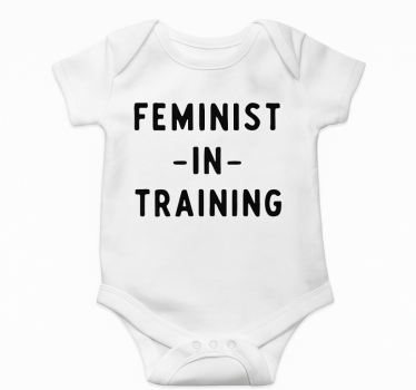 Vauvalle t-paita feministi harjoittelussa - Tenstickers