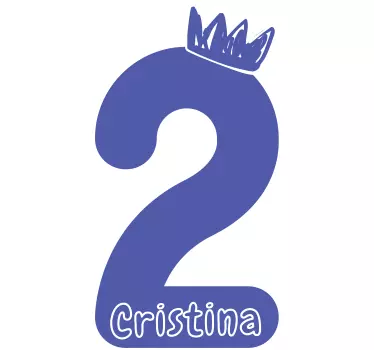 Syntymäpäivä t-paita nimellä ja purppura numerolla - Tenstickers