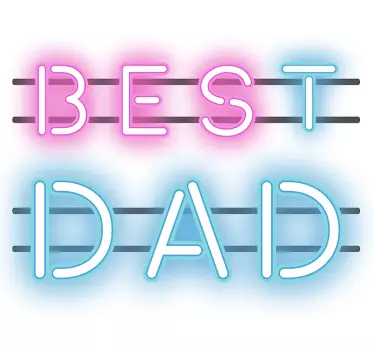 Paras isä neon paita isänpäivälle - Tenstickers