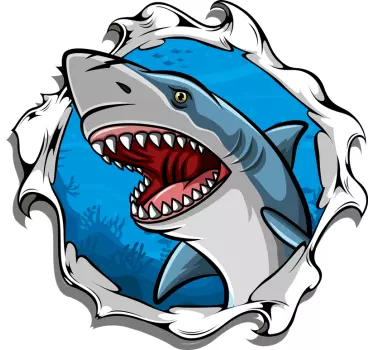 Iso hai 3d paita lapselle - Tenstickers