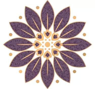 Koristeellinen lehtipaisley t-paita - Tenstickers