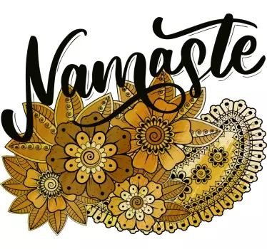 Paisley intialaistyylinen t-paita - Tenstickers