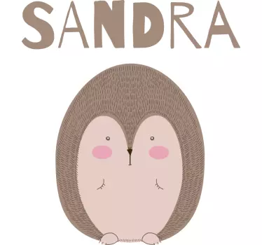 Siili punaiset posket t-paita nimellä - Tenstickers
