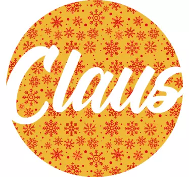 Joulu lumihiutaleet muokattavissa paita jouluun - Tenstickers