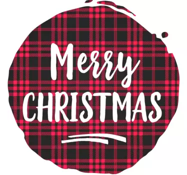 Joulu tartan kuvio paita jouluun - Tenstickers