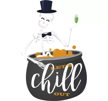 Jäähdytetään luuranko paita halloween - Tenstickers