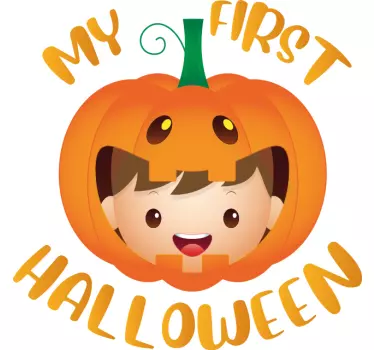 Ensimmäinen halloween-vauvan t-paitani paita halloween - Tenstickers