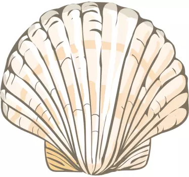 Simppeli simpukkakuva t-paita - Tenstickers