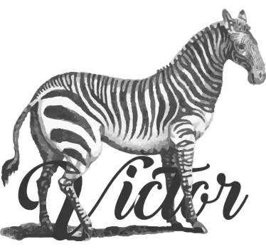 Yksilöllinen seepra-paita - Tenstickers