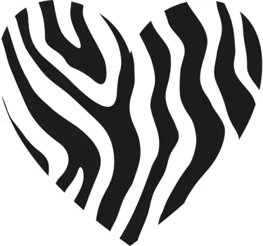 Tyylikäs sydänkuvio t-paita - Tenstickers
