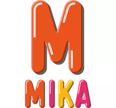 Ensimmäinen kirjain on nimi paita t paitoja vauvoilla - Tenstickers