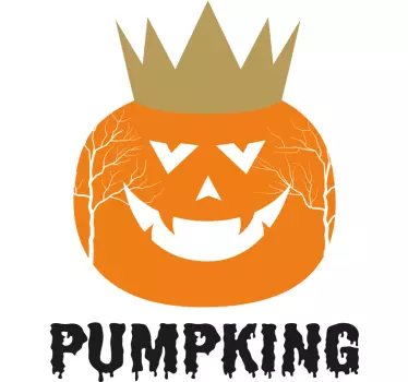 Kurpitsakuningas isä ja poika t-paita - Tenstickers