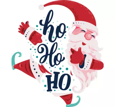 Ho ho ho joulupukki joulu t-paita - Tenstickers