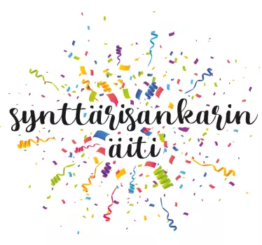 Syntymäpäivän äiti tpaita äiti tytär - Tenstickers