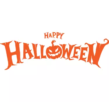 I kurpitsa halloween teksti paita halloween - Tenstickers