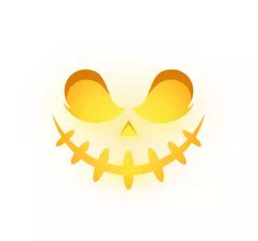 Kauhistuttava hymyilevä kasvo t-paita halloweeniksi - Tenstickers