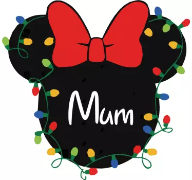 Jouluinen Disney perhe joulu t-paita kahdelle - Tenstickers