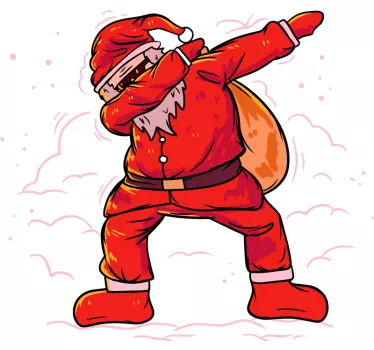 Dab joulupukki joulu t-paita - Tenstickers