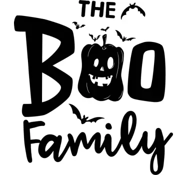 Boo-perhe paita halloween - Tenstickers