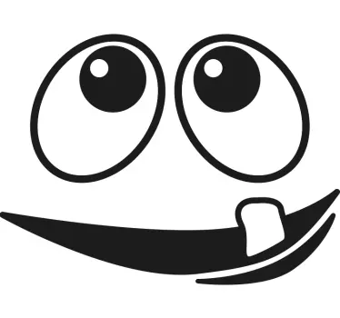 Hymyilevä yhden hampaan hirviö paita lapselle - Tenstickers