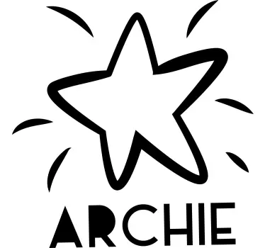 Tähtikuvioinen archie lasten t-paita - Tenstickers