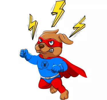 Lasten t-paita superkoiran seikkailu - Tenstickers