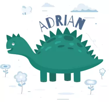 Seikkailullinen dino teema lasten t-paita - Tenstickers