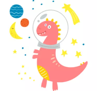 Dinosaurus avaruudessa paita lapselle - Tenstickers