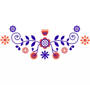 Eloisa kukkakuvio t-paita - Tenstickers