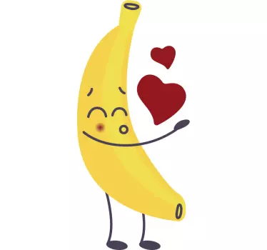 Suloiset banaanihahmot t-paita - Tenstickers