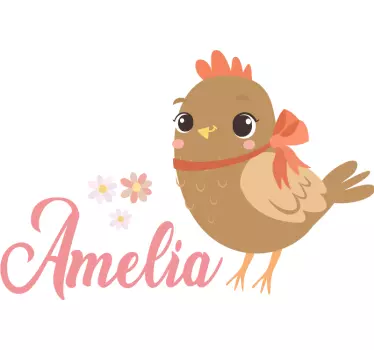 Ruskea poikasen nimi vauvalle t-paita - Tenstickers