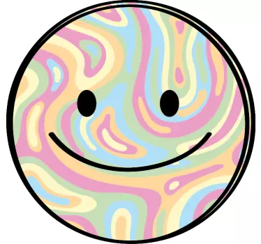 Vauvalle t-paita iloinen värikäs kasvo - Tenstickers