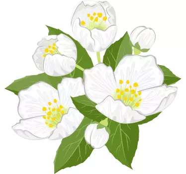 Elegantti kukka-asetelma t-paita - Tenstickers