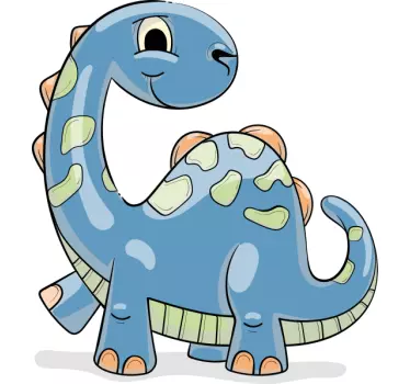 Sarjakuva sininen dinosaurus paita lapselle - Tenstickers