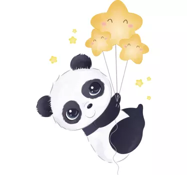 Vauva panda ilmapallo paita lapselle - Tenstickers