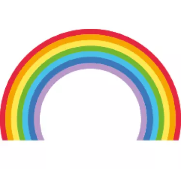 Sateenkaari -kuvake värikkäällä tyylillä t paitoja vauvoilla - Tenstickers