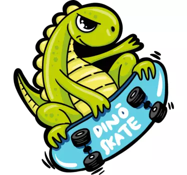 Swag skater t-rex sarjakuva t-paita - Tenstickers