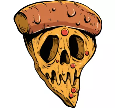 Pizza kallo graffiti tyyli t-paita - Tenstickers