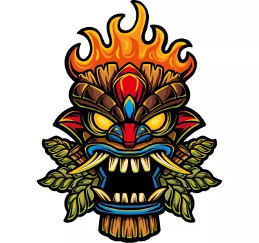 Vahva heimo naamio t-paita - Tenstickers