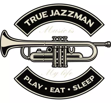 Jazzman musiikkielämää t-paita - Tenstickers