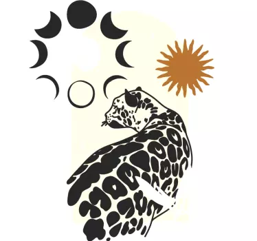 Leopardi taivaallinen kuosi t-paita - Tenstickers