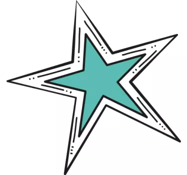 Tyylikäs tähtilause t-paita - Tenstickers