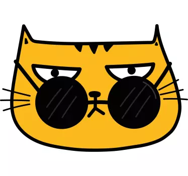 Cool cat aurinkolasit t-paita - Tenstickers