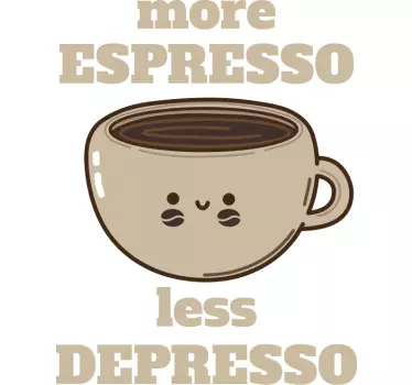 Espresso hauska lainaus t-paita - Tenstickers