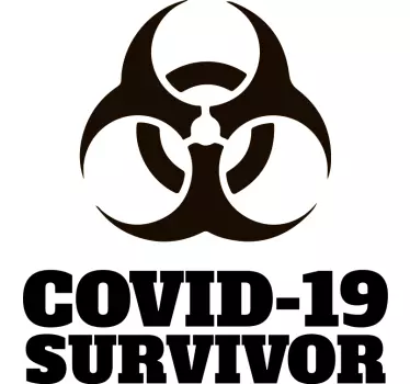 Covid-selviytyjän hauska design-t-paita - Tenstickers