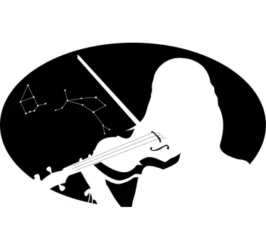 Viulisti tähtien alla t-paita - Tenstickers